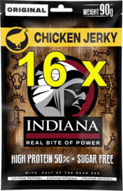 Indiana chicken jerky 90 gram 16 x