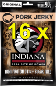 Indiana pork jerky 90 gram 16 x