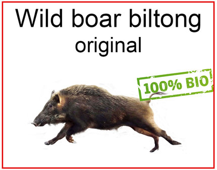 Wild zwijn biltong jerky biologisch