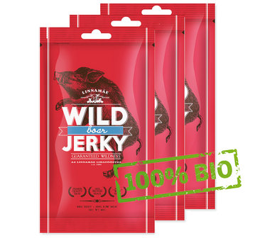 Wild boar jerky biologisch vlees