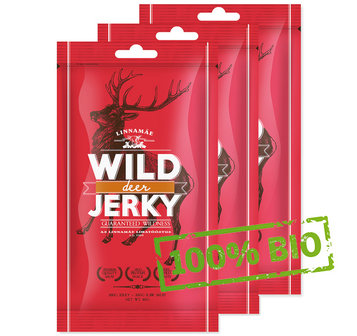 Wild deer hert jerky biologisch vlees