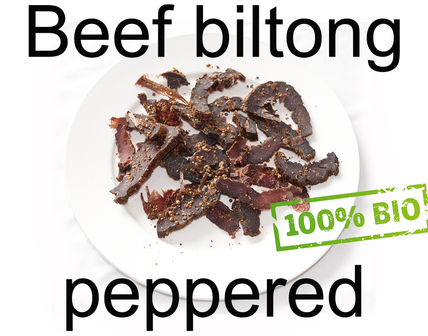 Beef biltong peppered