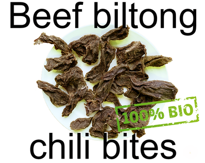 Beef biltong chili bites 200 gram