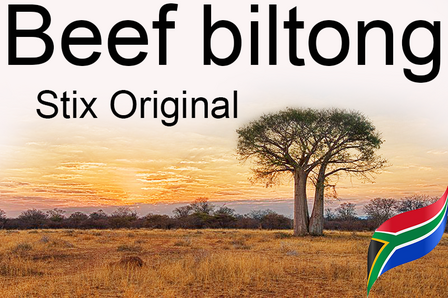 Zuid-Afrikaanse stijl beef biltong stix Original 200 gram