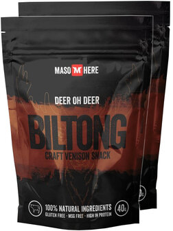 2 x Maso Here venison biltong 40 gram