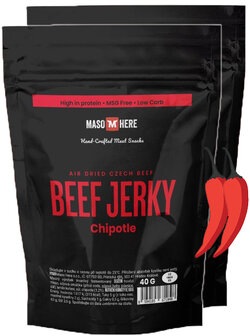 Maso Here beef jerky chipotle 3 x 40 gram