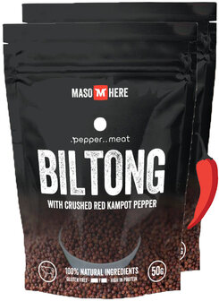 Maso Here beef biltong red kampot 2 x 50 gram