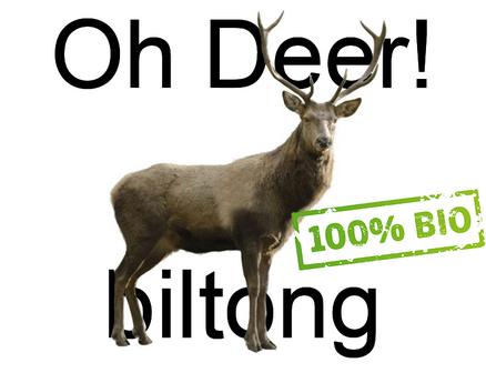 Deer biltong, price per 100 gram