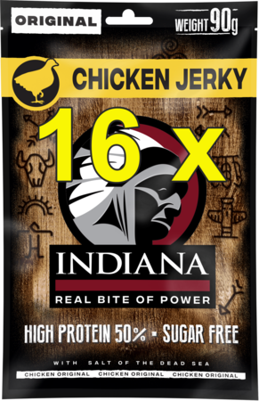Indiana chicken jerky 90 gram 16 x