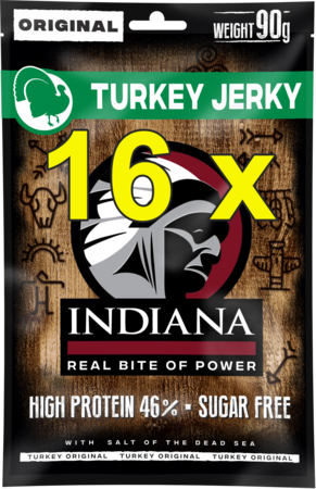 Indiana turkey jerky 90 gram 16 x