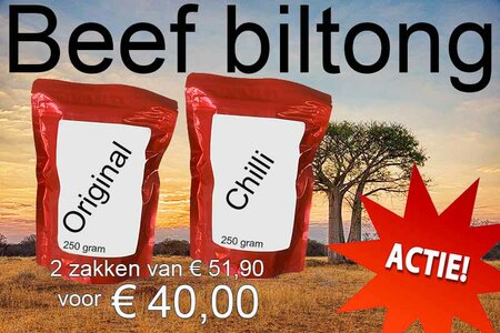 2 Taschen von S&uuml;dafrikanischer Art beef biltong 250 Gramm f&uuml;r &euro; 40,- !