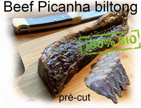 Beef picanha biltong 300 gram gesneden