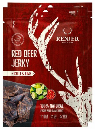 2 x Renjer deer jerky Chilli and Lime