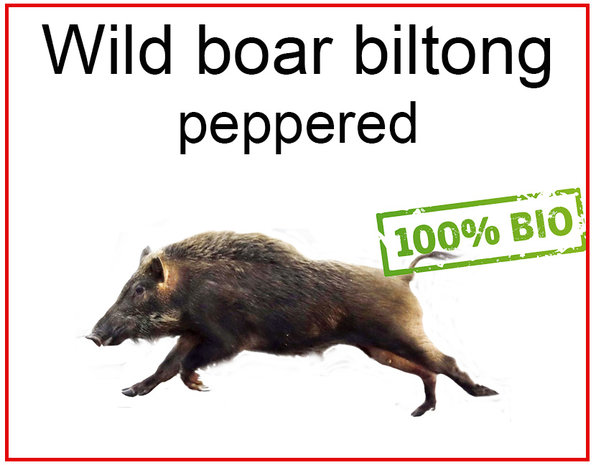 Wild zwijn biltong jerky biologisch