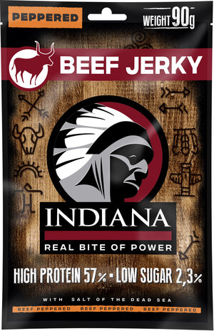Indiana beef jerky Peppered