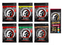 Indiana Jerky Test-set: 6 x 25 Gramm Jerky und 1 x Beef Power Bar