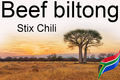 Zuid-Afrikaanse stijl beef biltong stix Chili 200 gram
