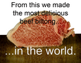 Hokkaido semi-Wagyu beef biltong 200 gram pré-cut