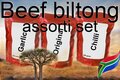 Beef biltong assorti set van Moorcroft: alle 3 de smaken à 250 gram